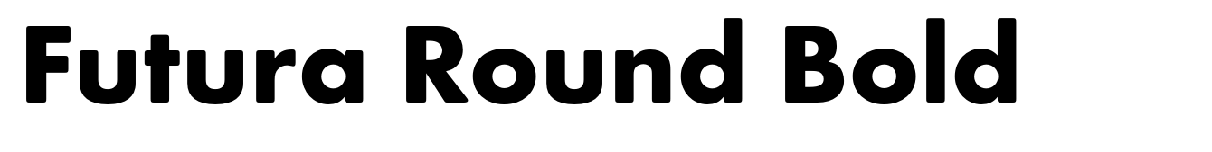 Futura Round Bold